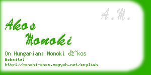 akos monoki business card